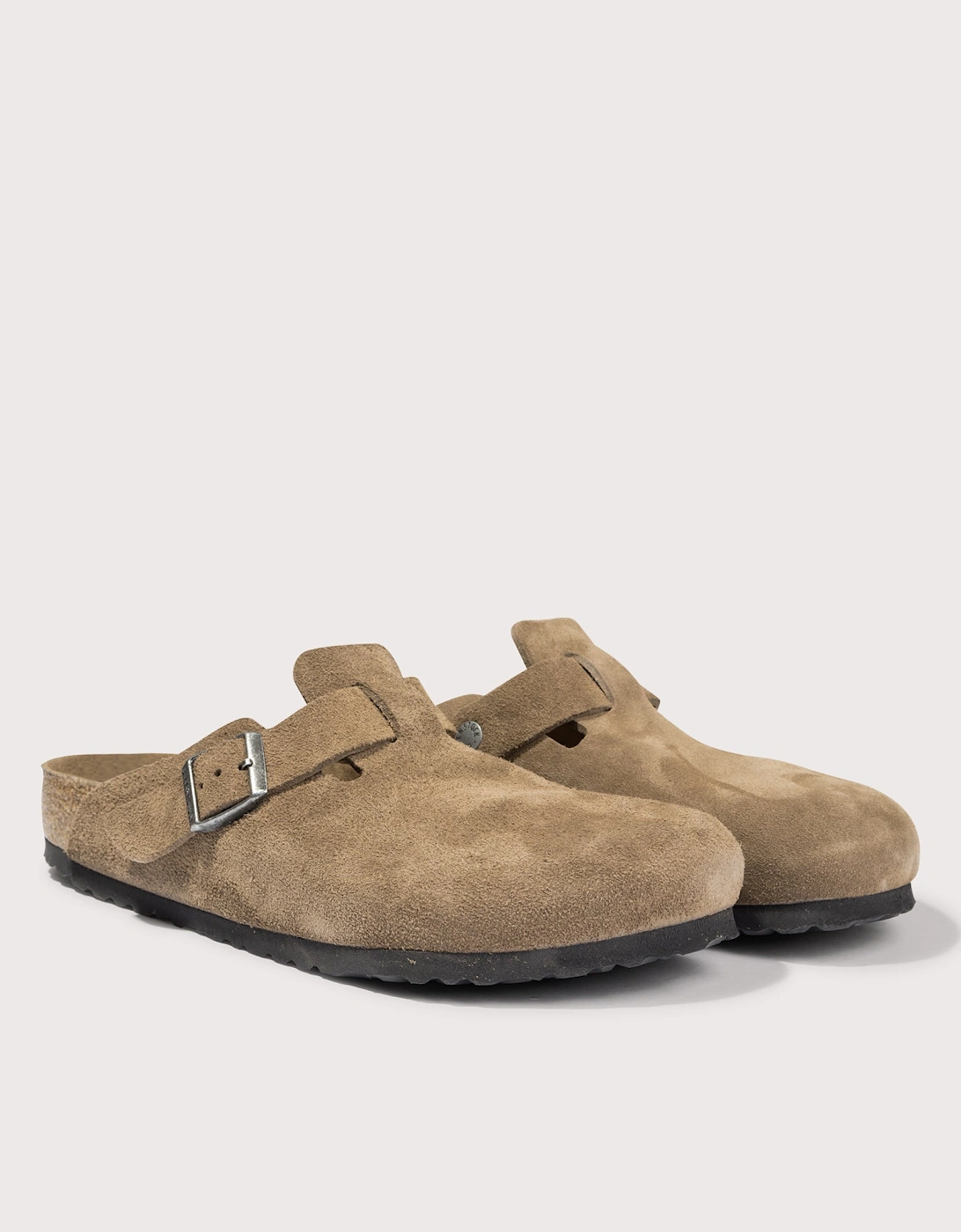 Boston Suede Leather Clogs