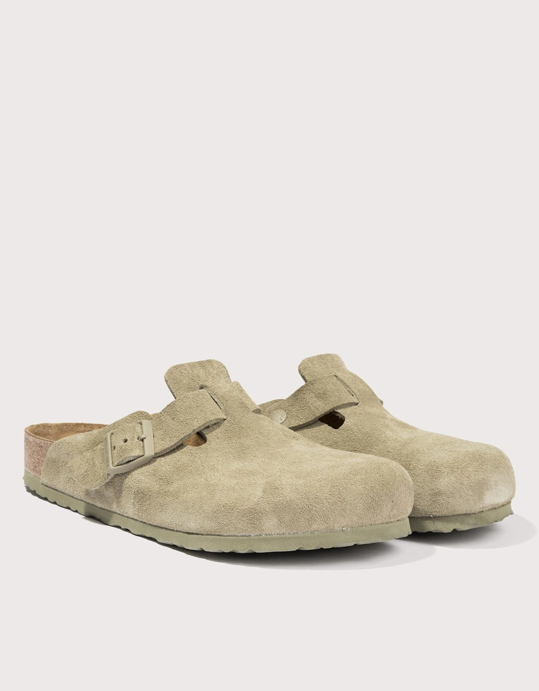 Boston Suede Leather Clogs