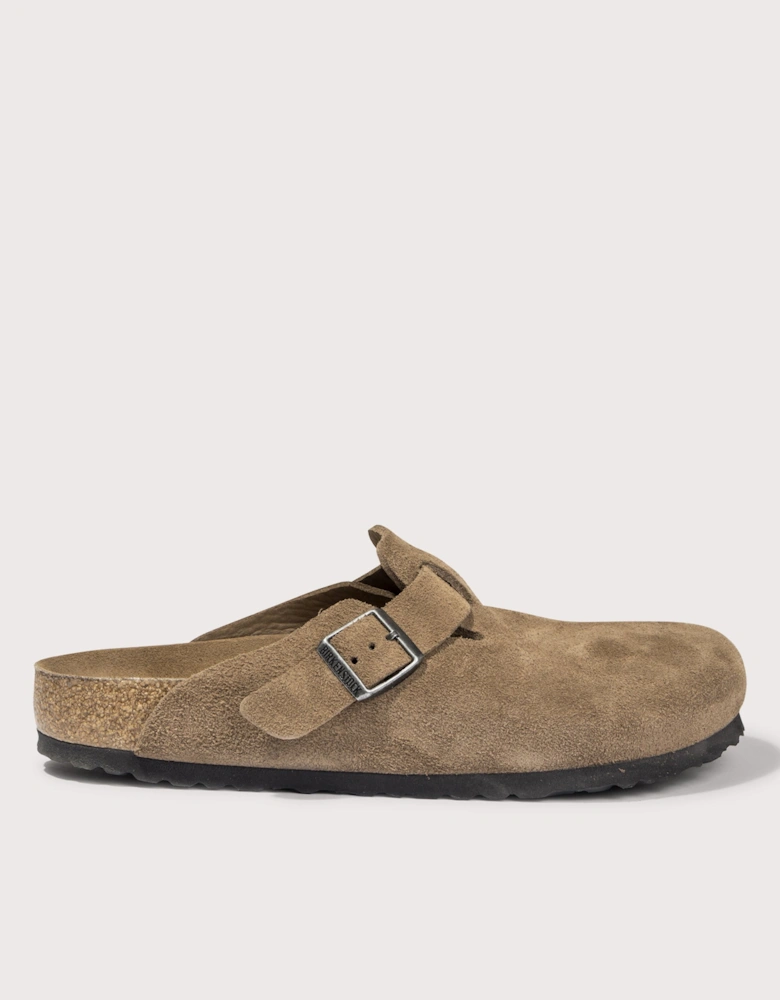 Boston Suede Leather Clogs