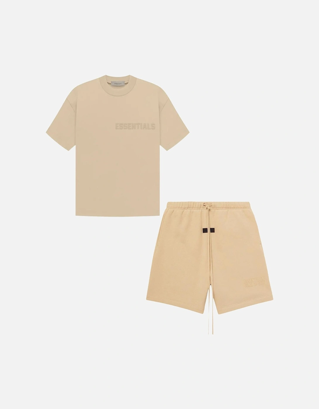 Essential T-Shirt & Short Set (SS23) in Sand, 2 of 1