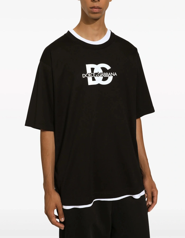 DG Printed T-Shirt in Black