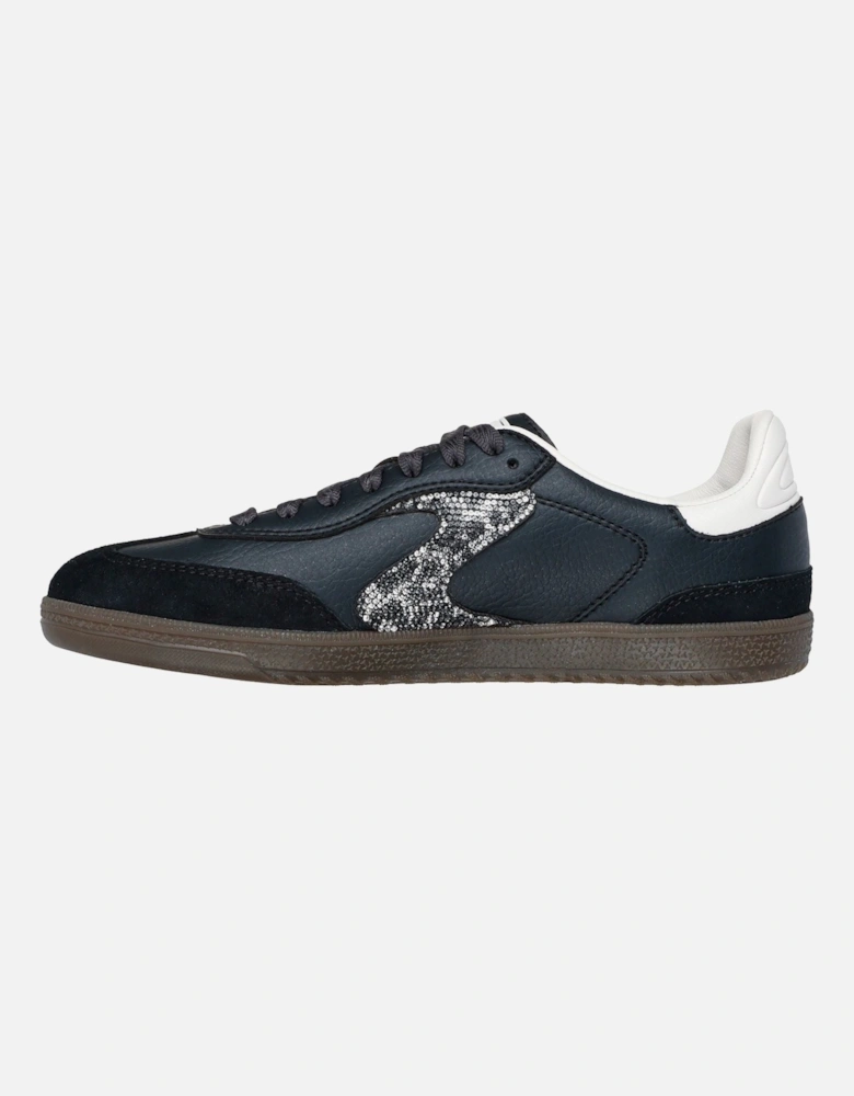 Hotshot Shimmering Spots Women's Black/White Trainers