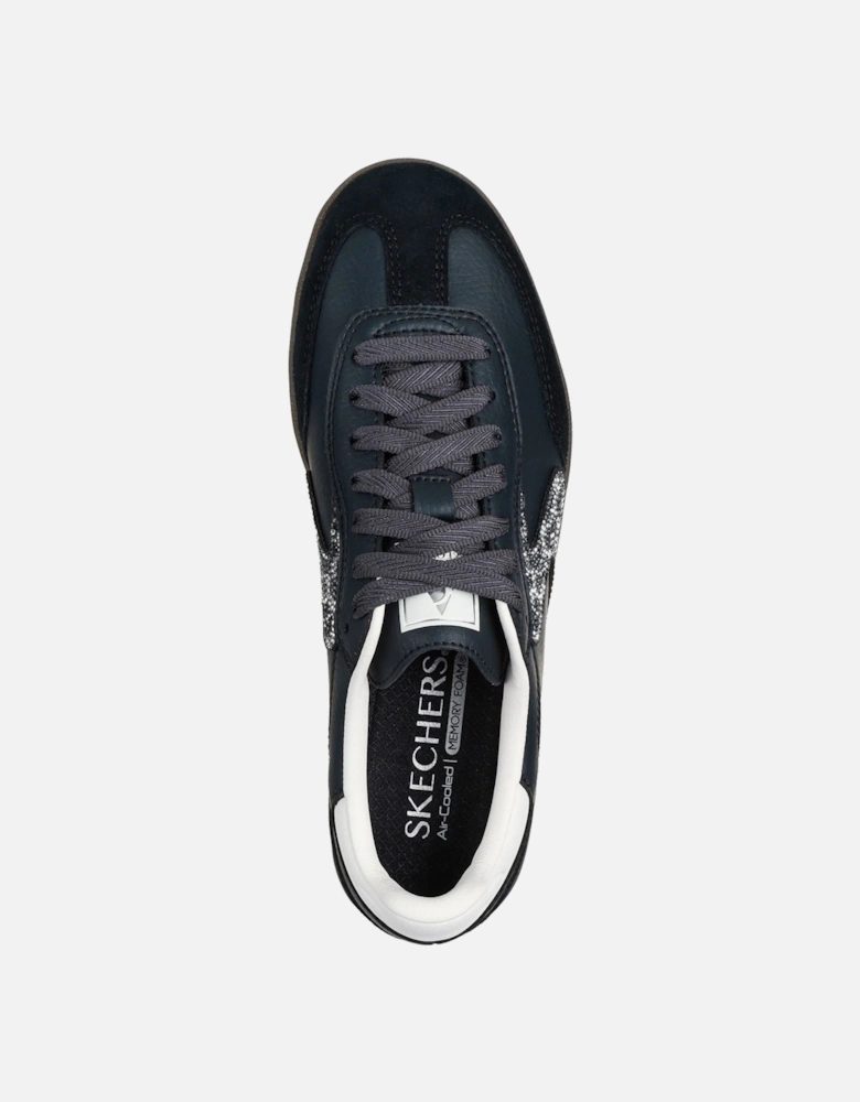 Hotshot Shimmering Spots Women's Black/White Trainers