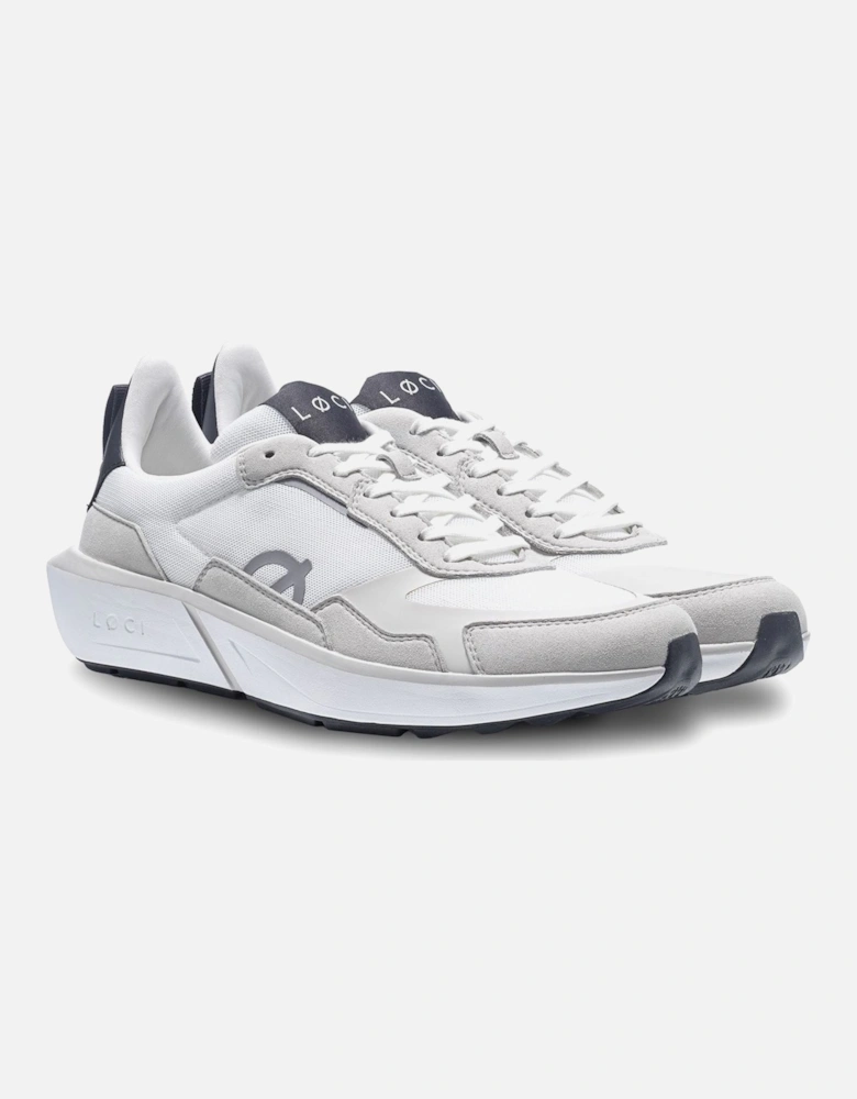FLØ White/Grey/Black Trainers