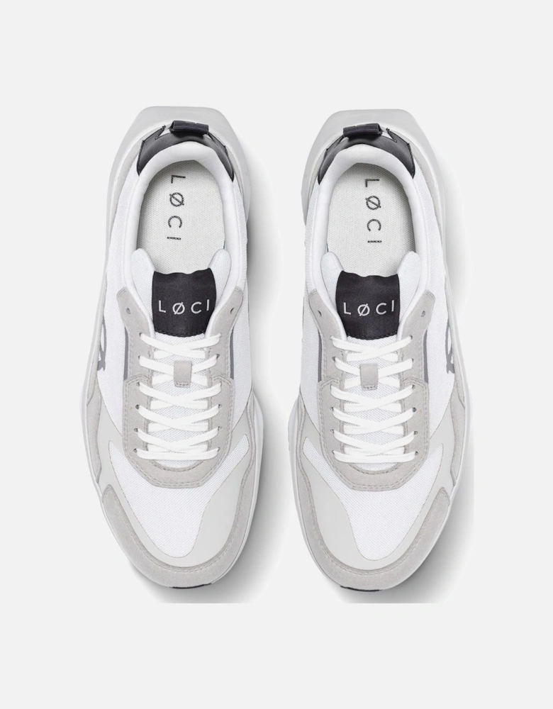 FLØ White/Grey/Black Trainers