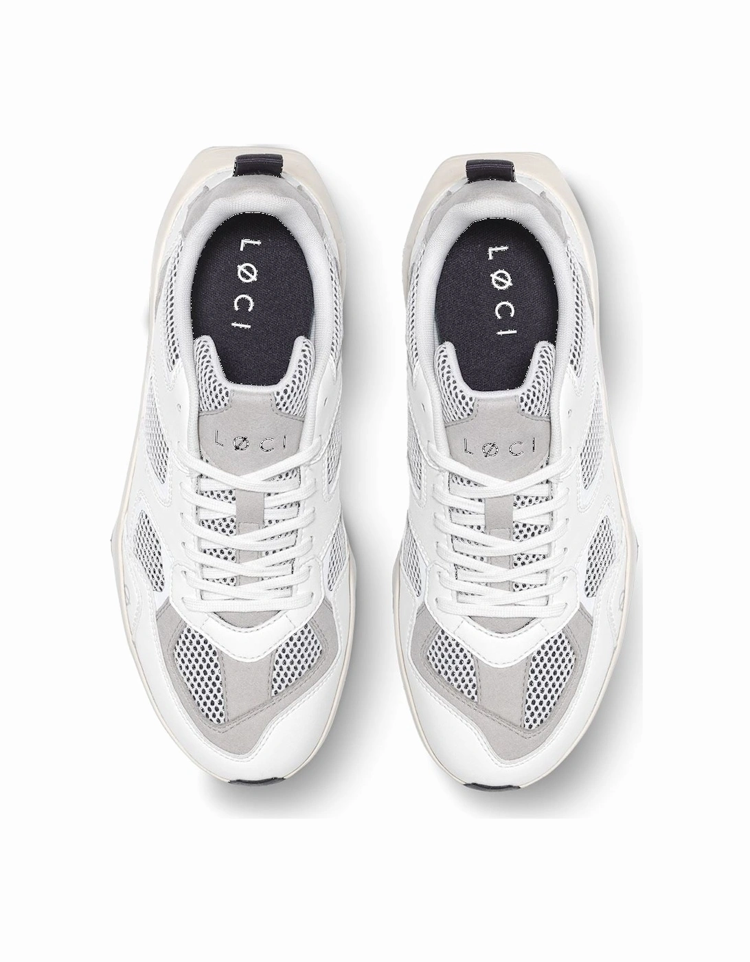 VØLT White/Grey Trainers