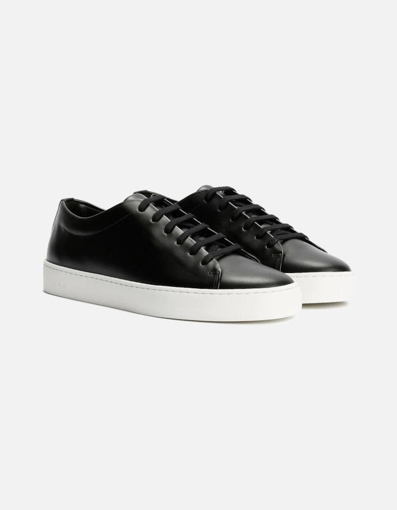 Royal Leather Men's Black Trainers