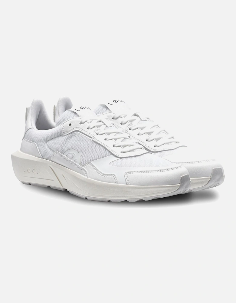 FLØ White/White Trainers
