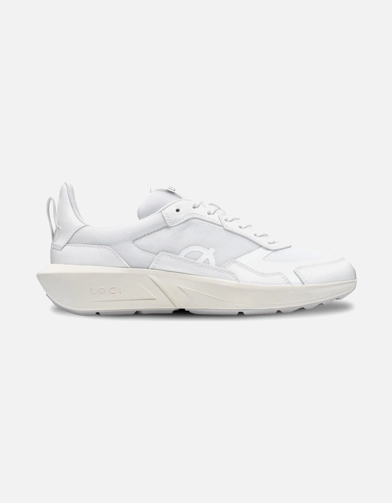 FLØ White/White Trainers