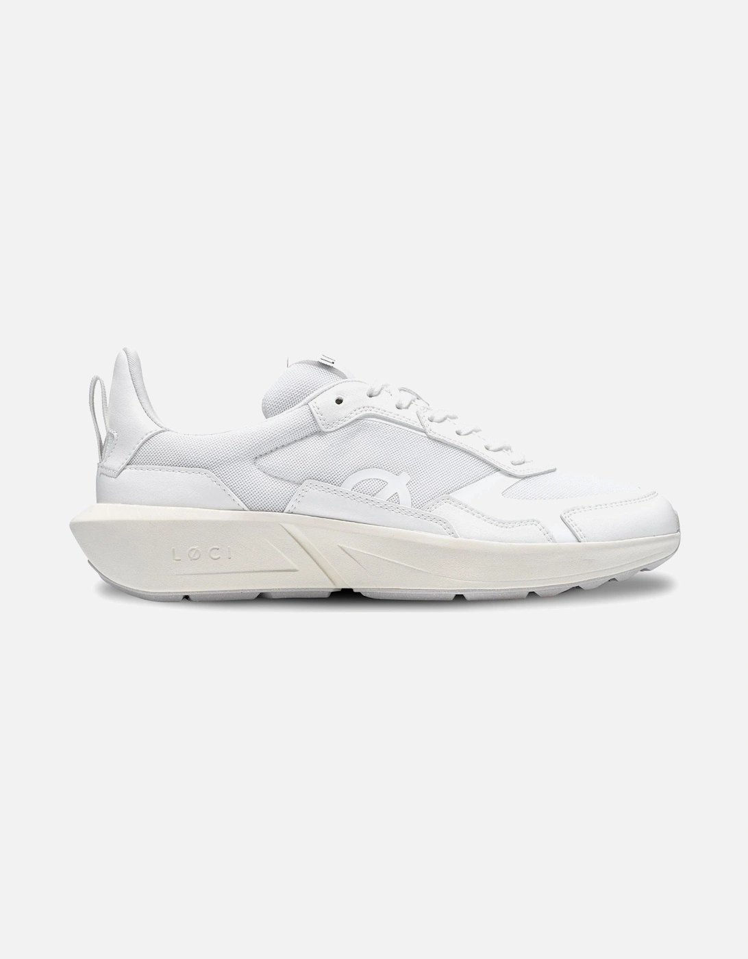 FLØ White/White Trainers