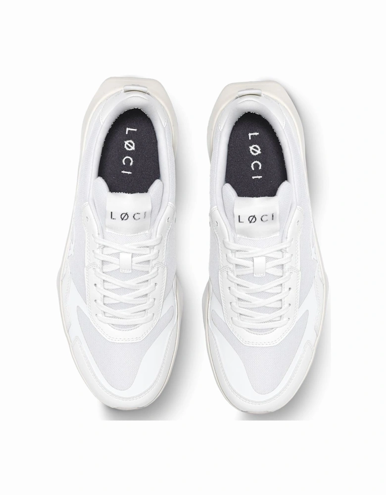 FLØ White/White Trainers
