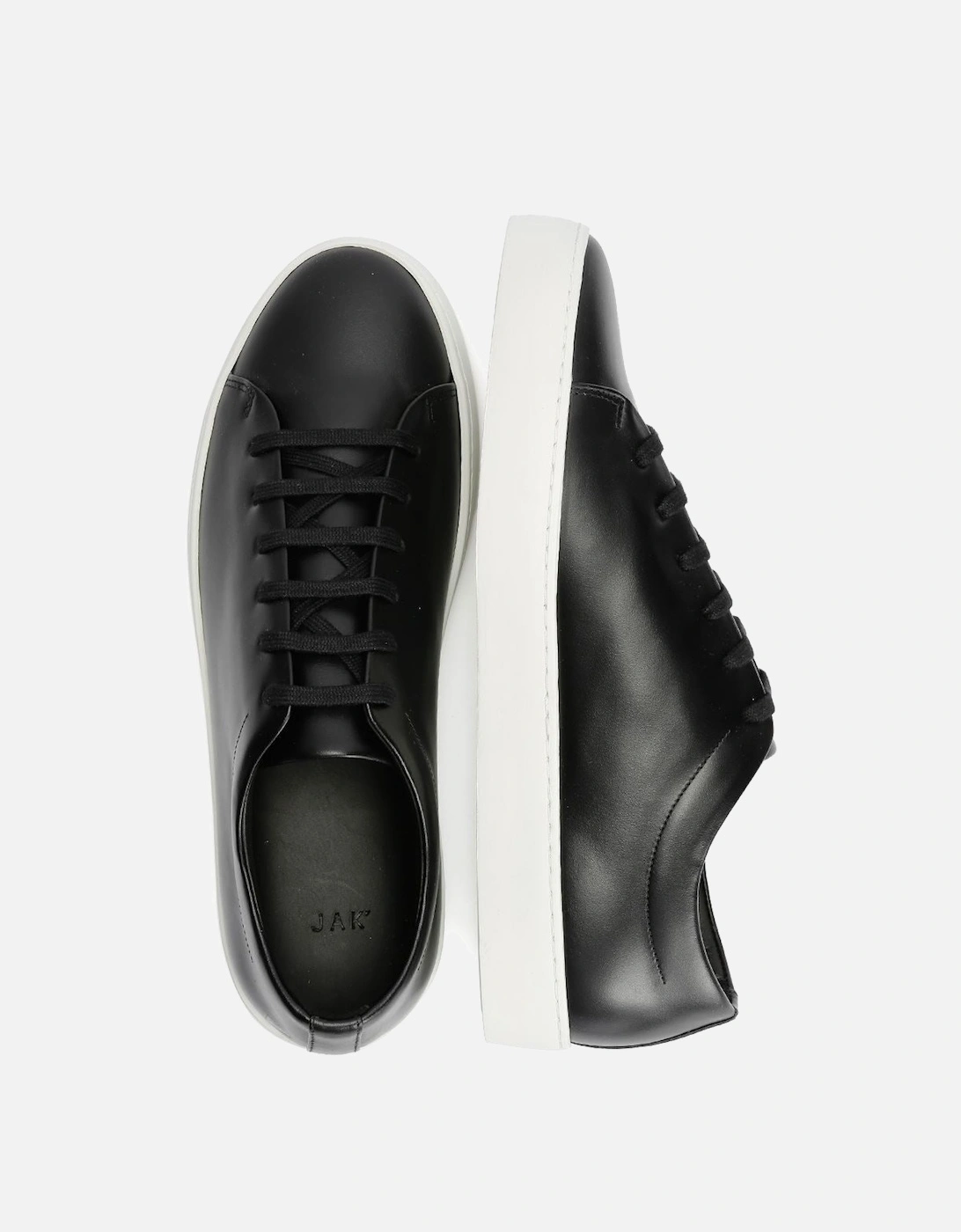 Royal Leather Men's Black Trainers