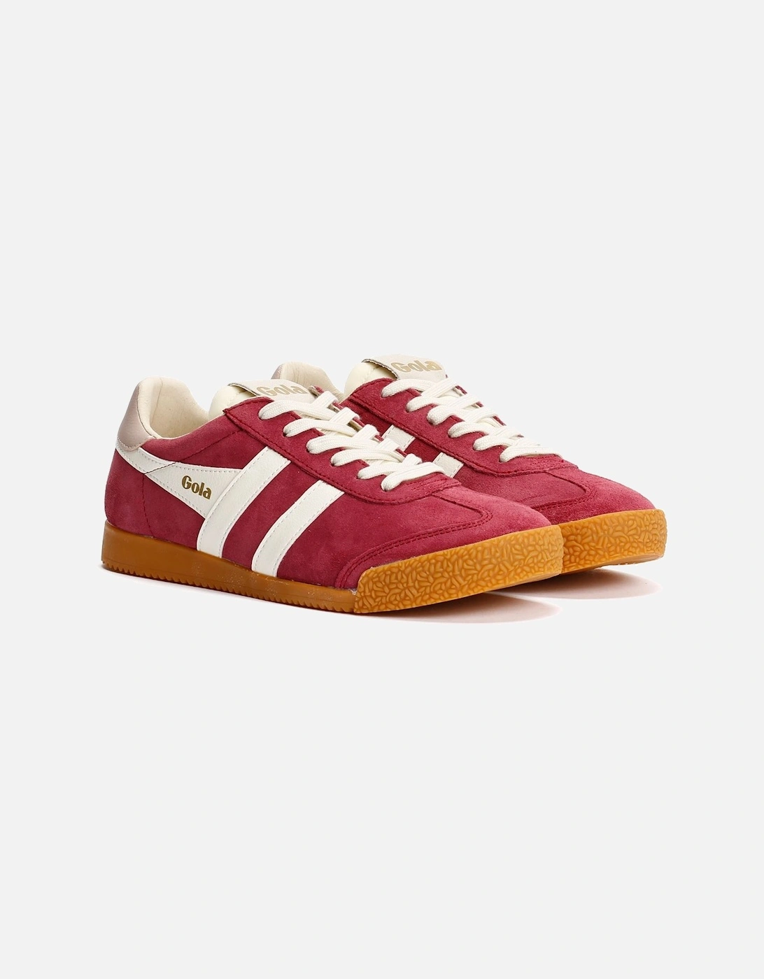 Elan Suede Women's Cerise/Off White/Chalk Pink Trainers, 9 of 8