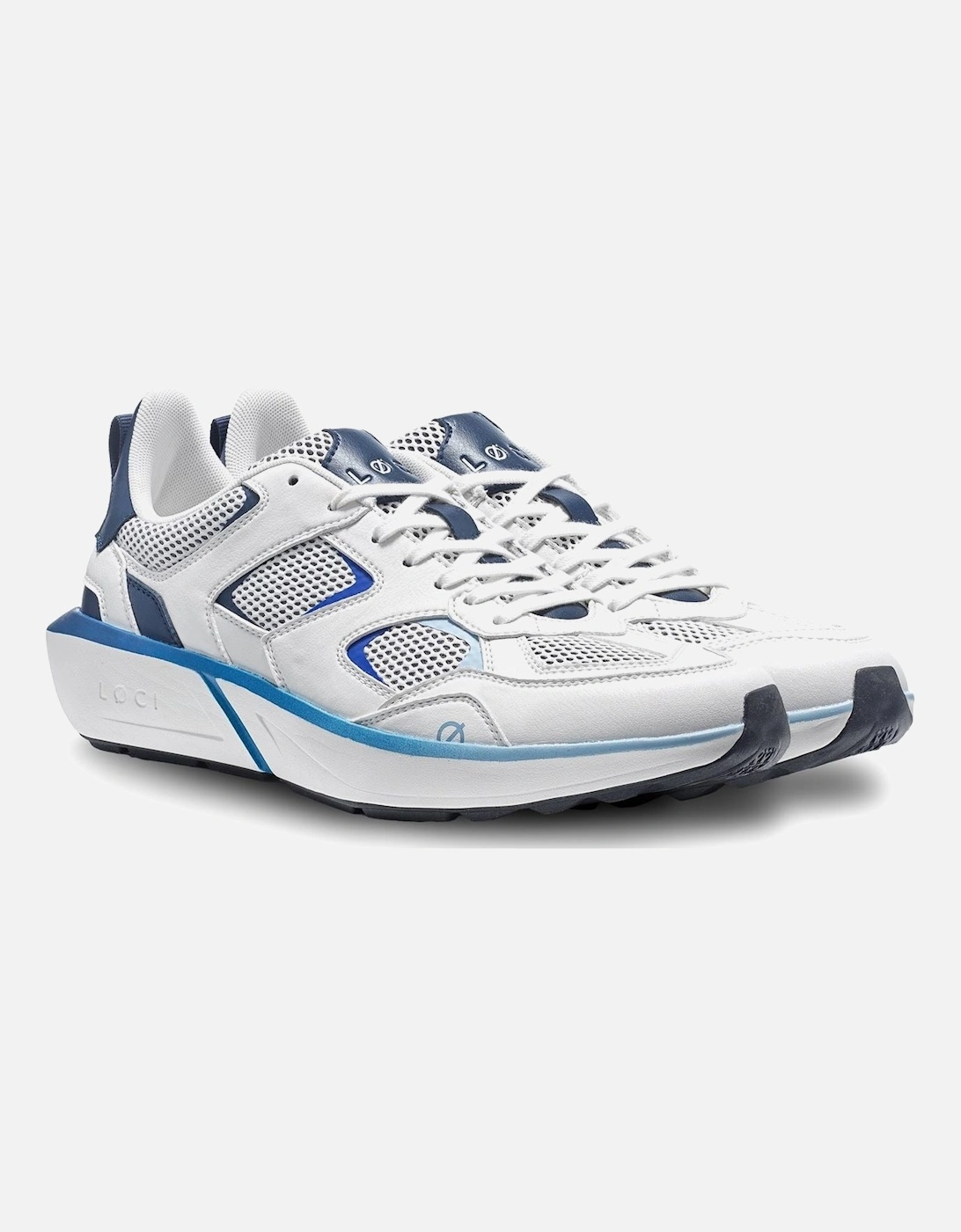 VØLT White/Navy/Blue Trainers, 6 of 5