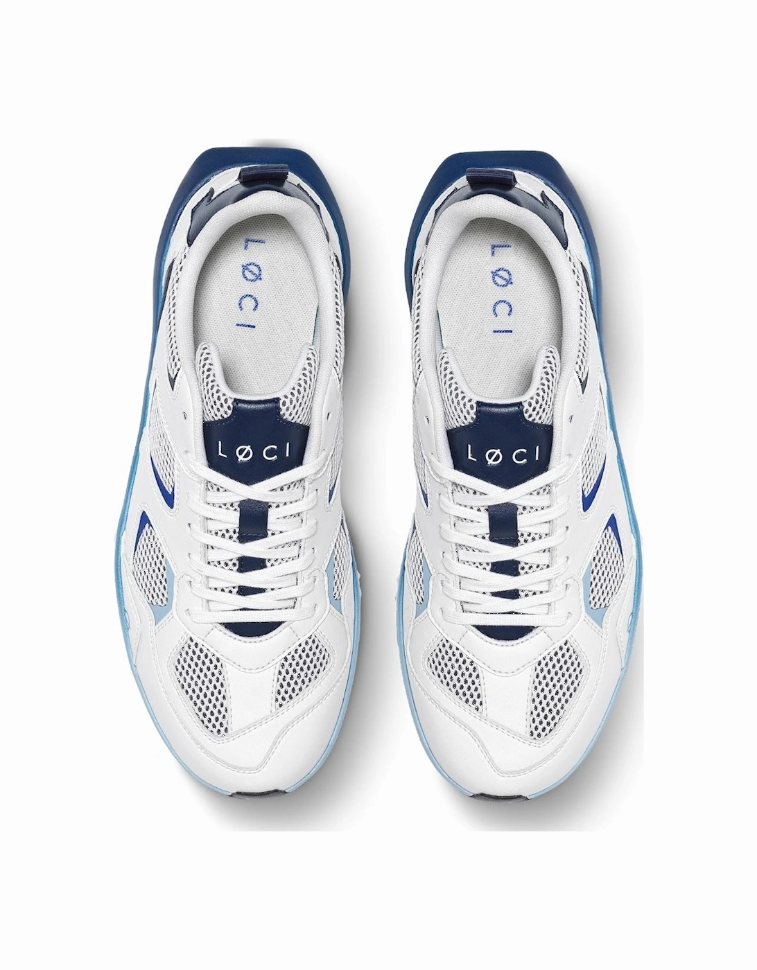 VØLT White/Navy/Blue Trainers