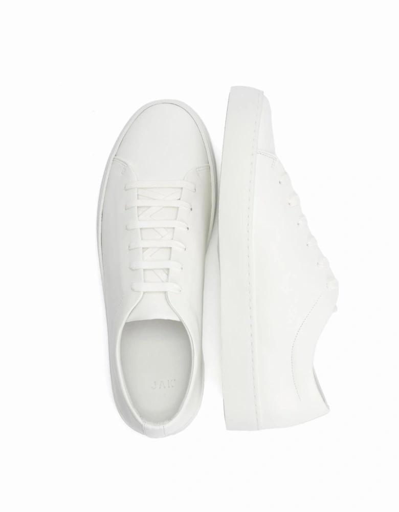 Royal Leather Men's White Trainers