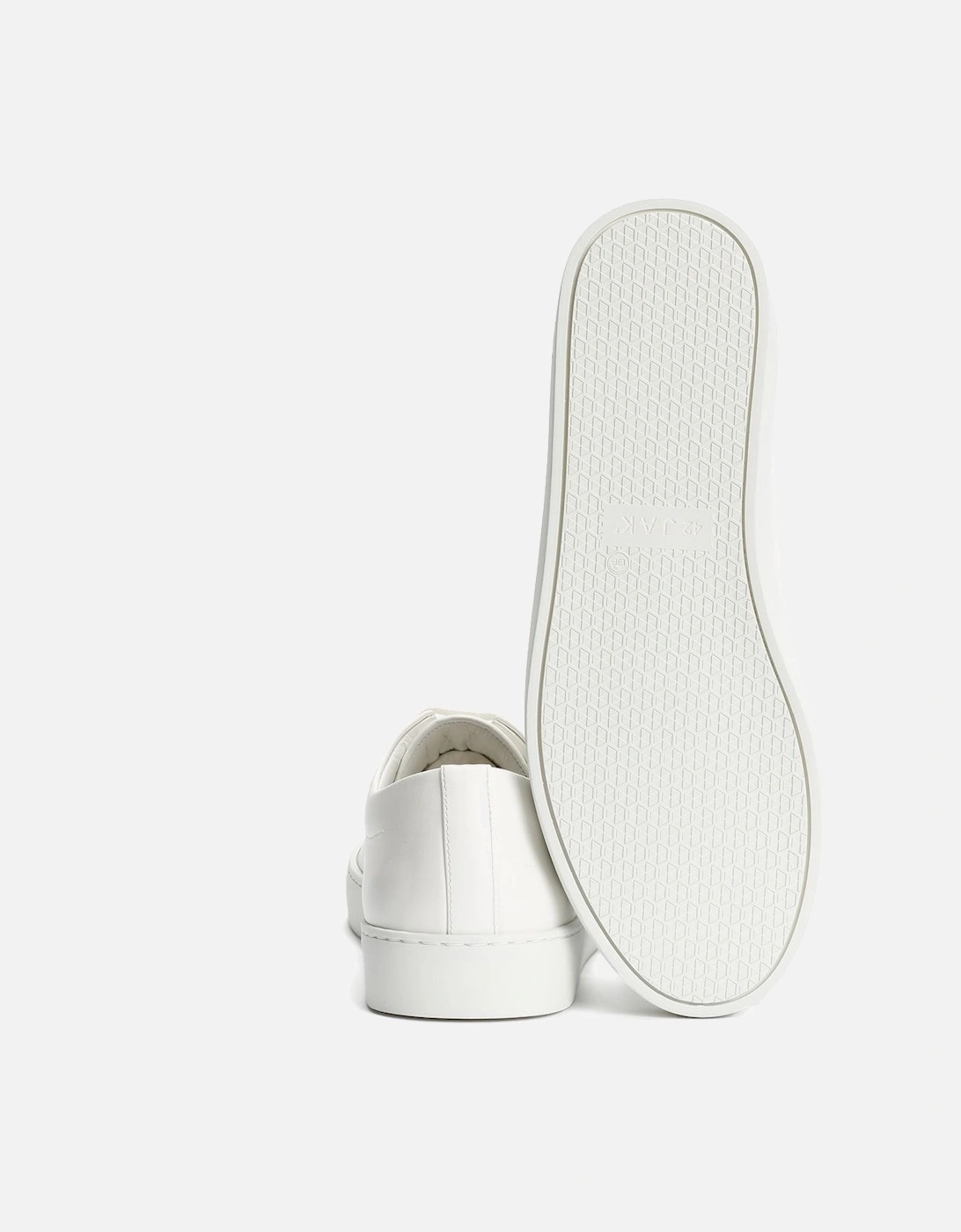Royal Leather Men's White Trainers