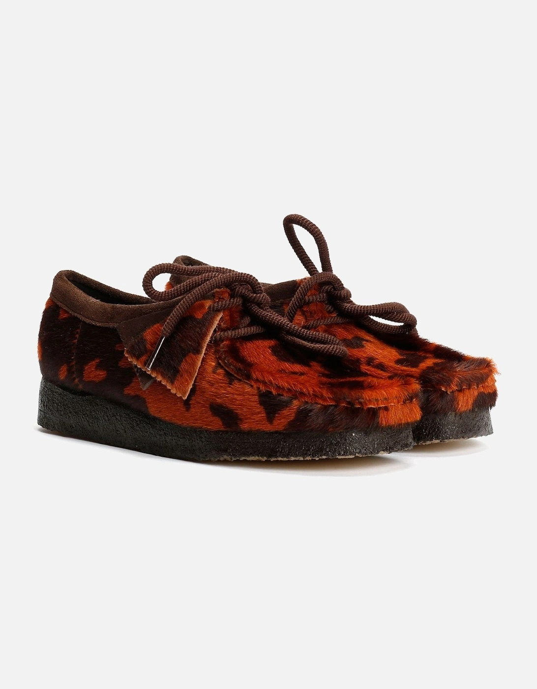 Originals Wallabee Women's Brown Cow Print Shoes, 9 of 8
