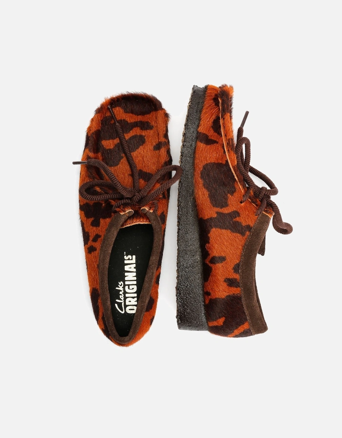 Originals Wallabee Women's Brown Cow Print Shoes