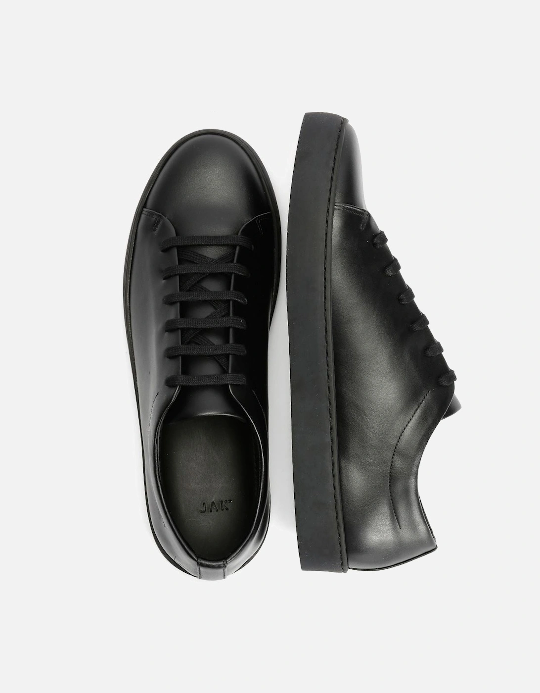 Royal Leather Men's All Black Trainers