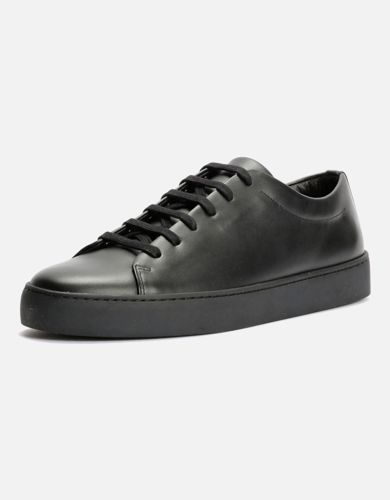 Royal Leather Men's All Black Trainers