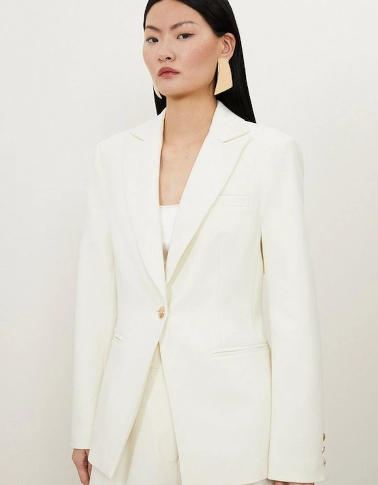 Tall Compact Stretch Single Breasted Tailored Blazer
