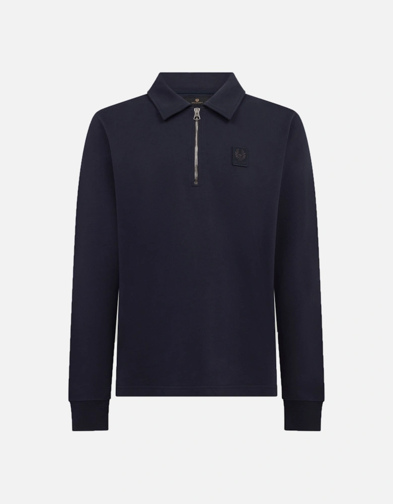 Curator Collared Sweatshirt Dark Ink