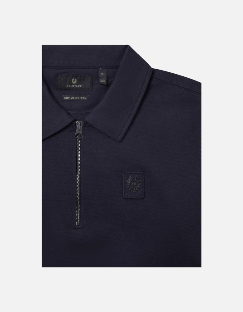 Curator Collared Sweatshirt Dark Ink