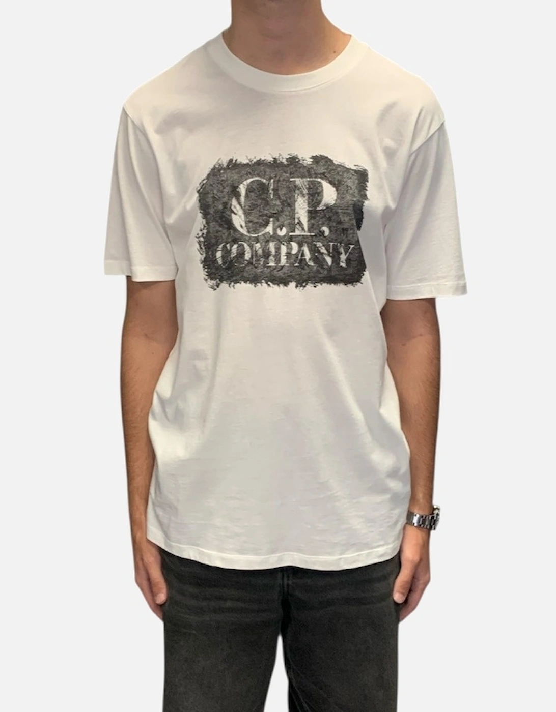 Large Graphic Logo T-Shirt - White, 4 of 3