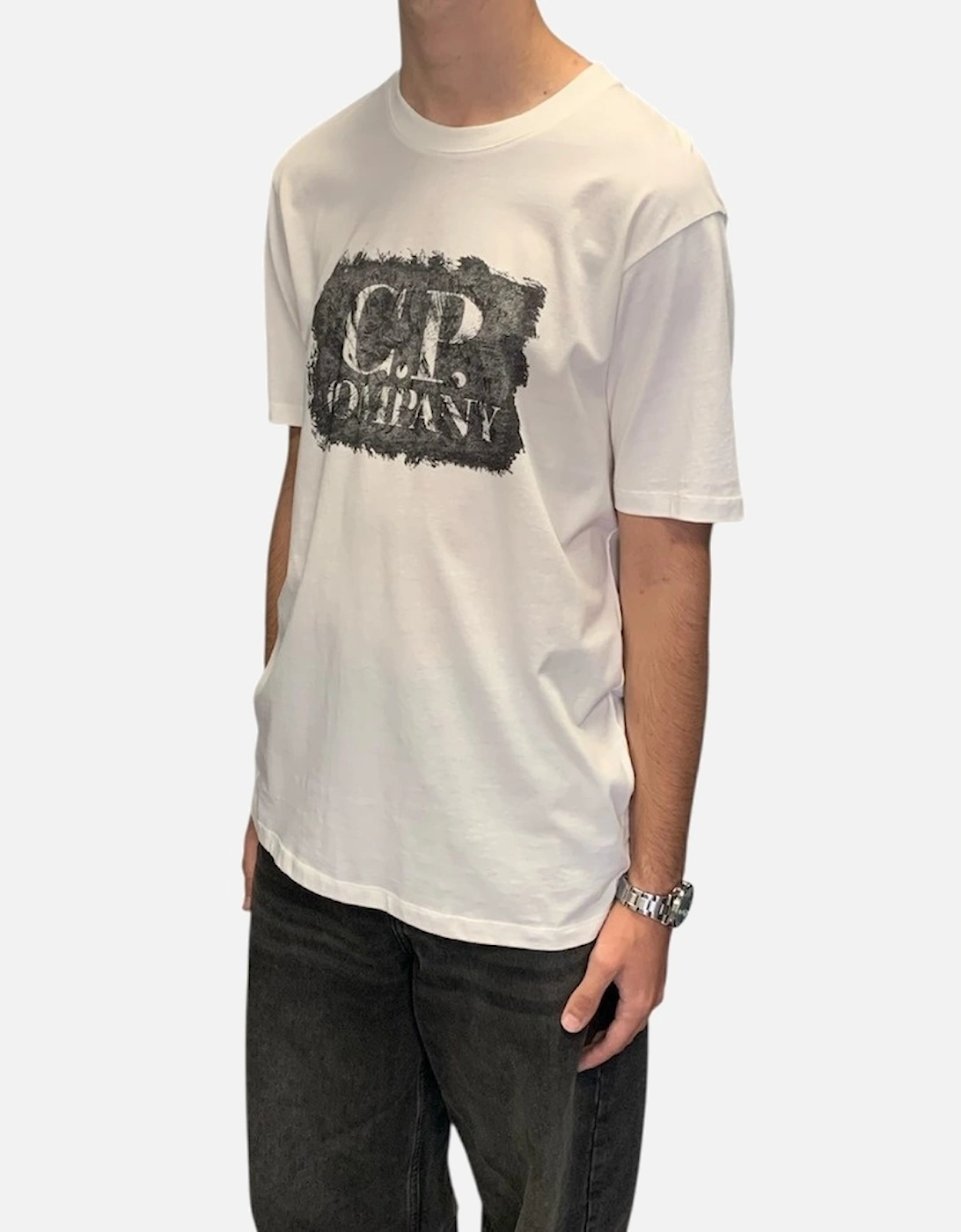 Large Graphic Logo T-Shirt - White