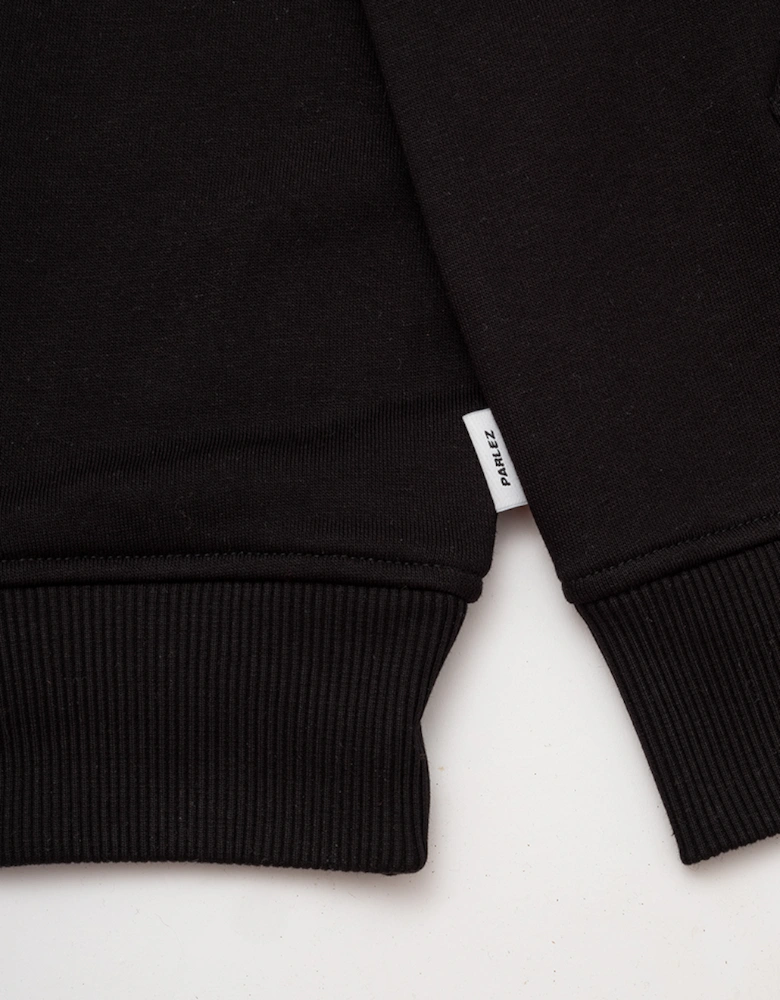 Black Demi Zip Hoodie