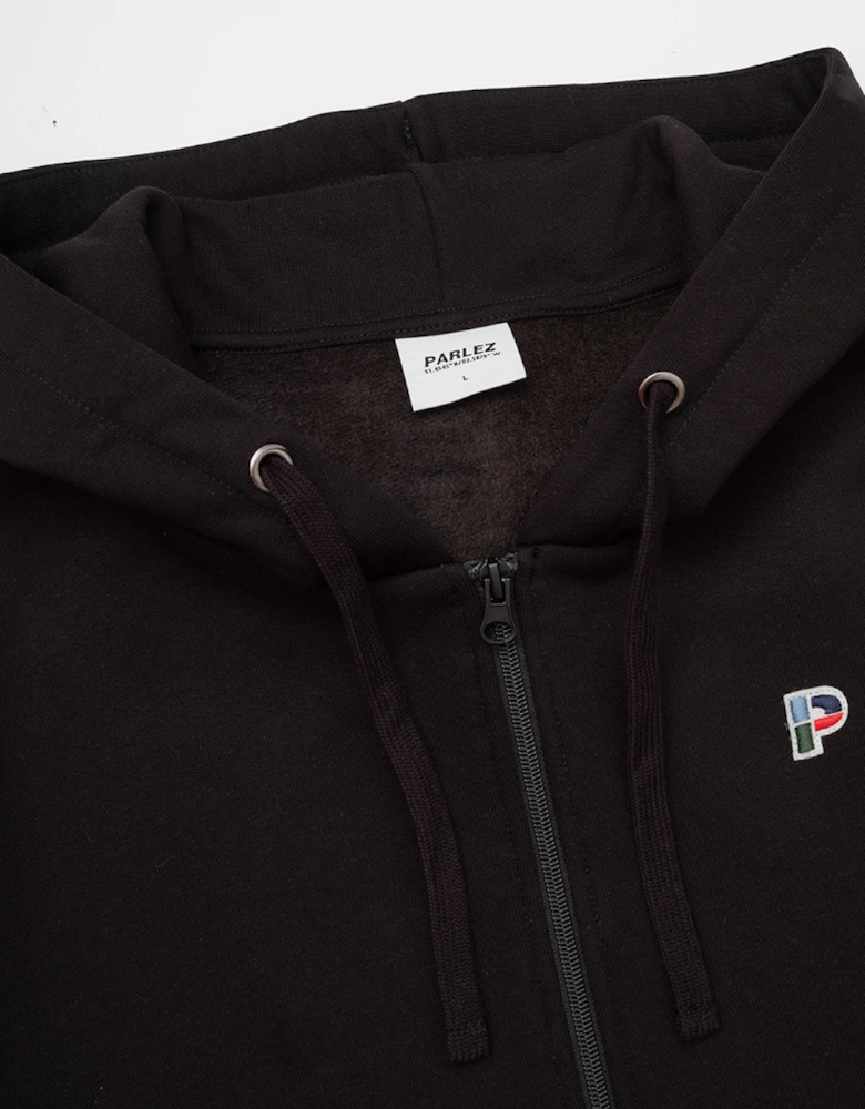 Black Demi Zip Hoodie
