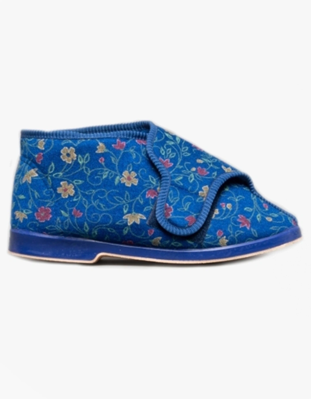 BELLA Womens Extra Wide (E+) Boot Slippers Blue, 6 of 5