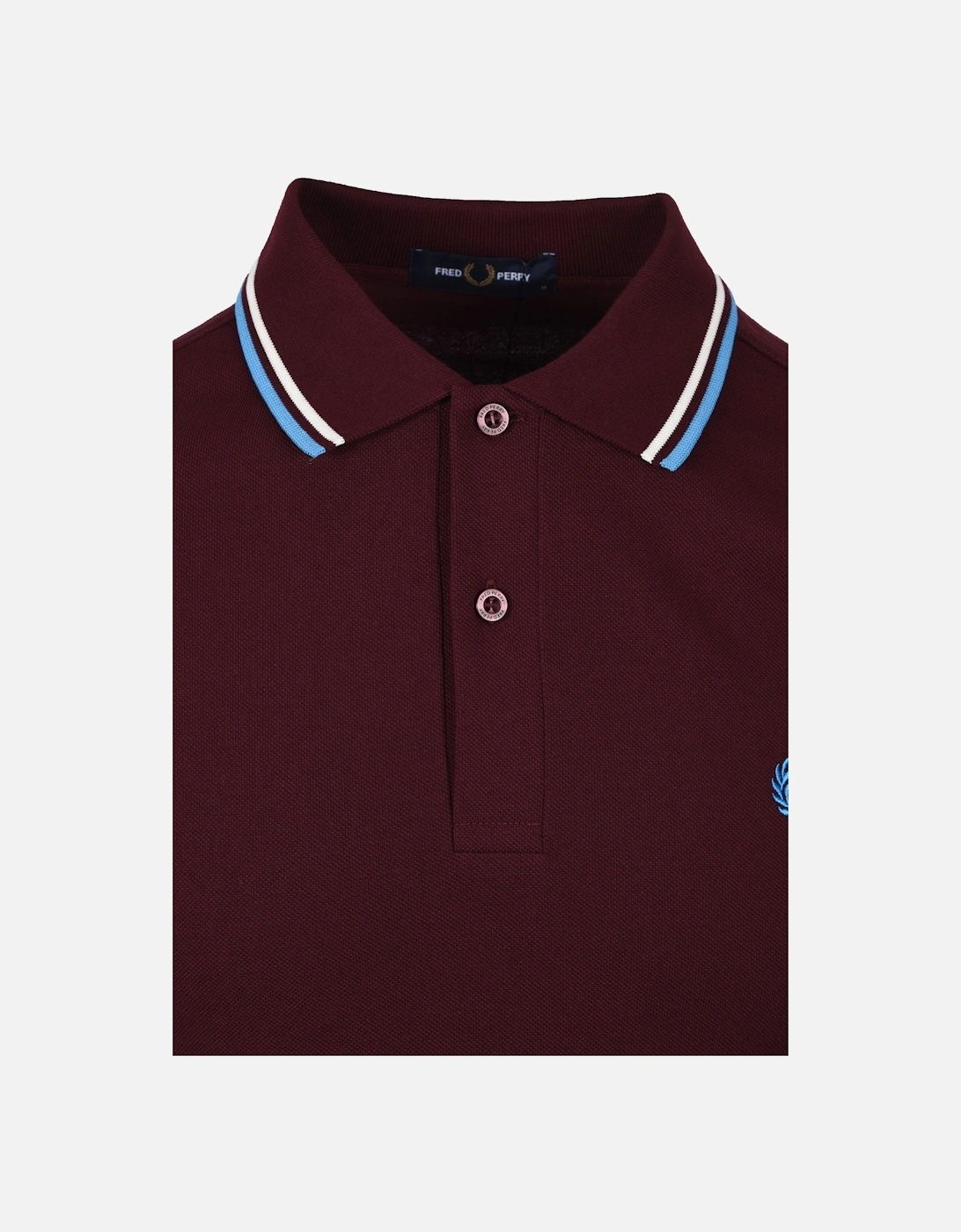 Twin Tipped Polo Oxblood/Ecru/Court Blue
