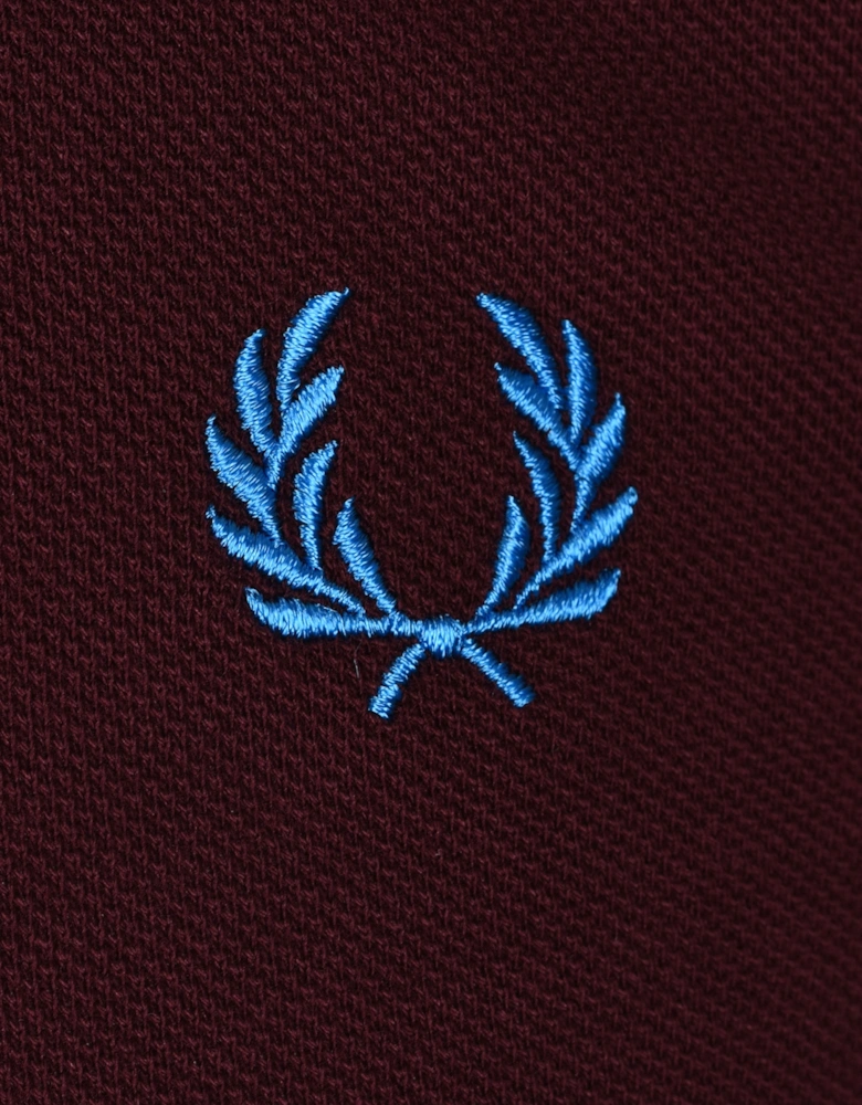 Twin Tipped Polo Oxblood/Ecru/Court Blue