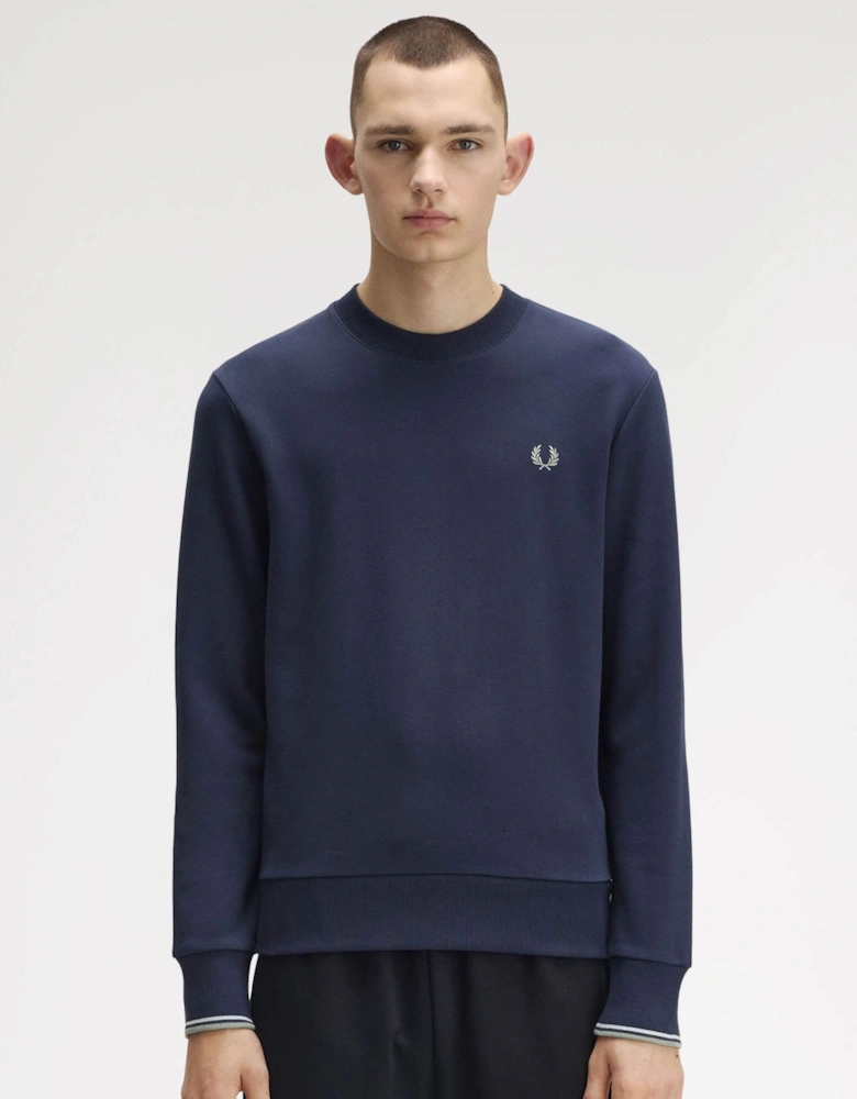 Mens Crew Neck Sweatshirt - Dark Airforce/Light Ice/Bayleaf Z47