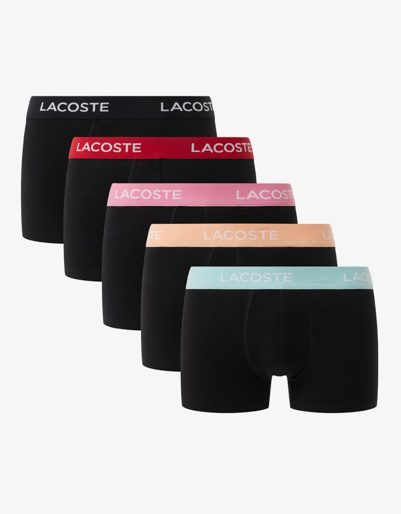 5-Pack Mens Trunks - Black/Ledge-Reseda-Pastille Mint-Lighthouse Red-Black U7I