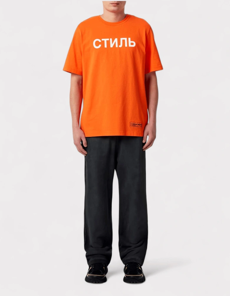 CTNMB Logo T Shirt Orange