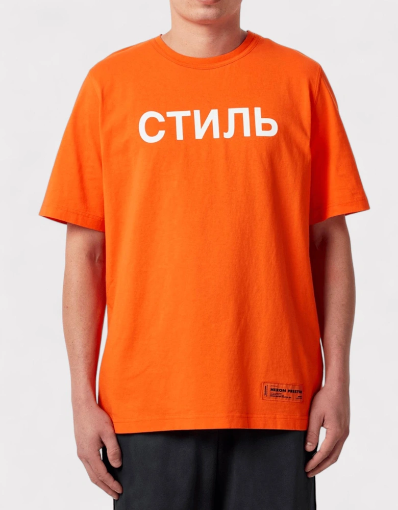 CTNMB Logo T Shirt Orange