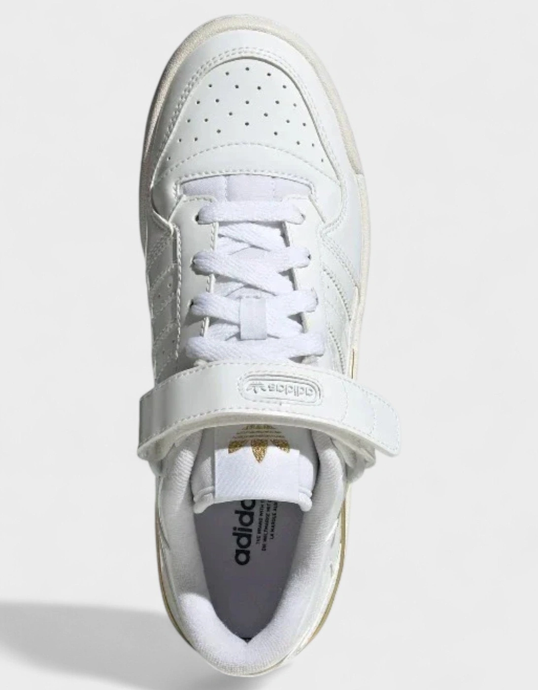 Forum Low White Matte Gold