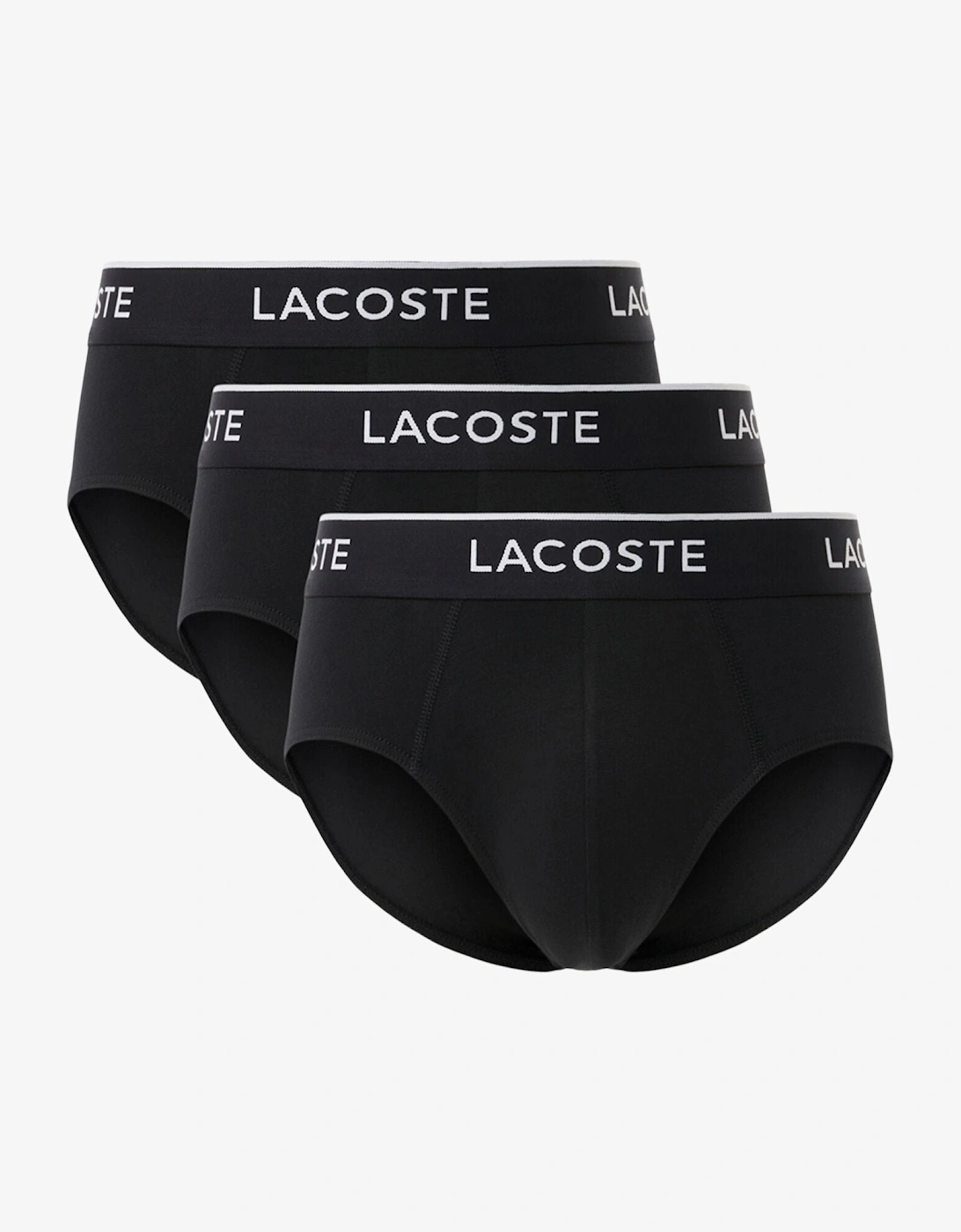 3-Pack Stretch Cotton Mens Briefs - Black 031, 2 of 1