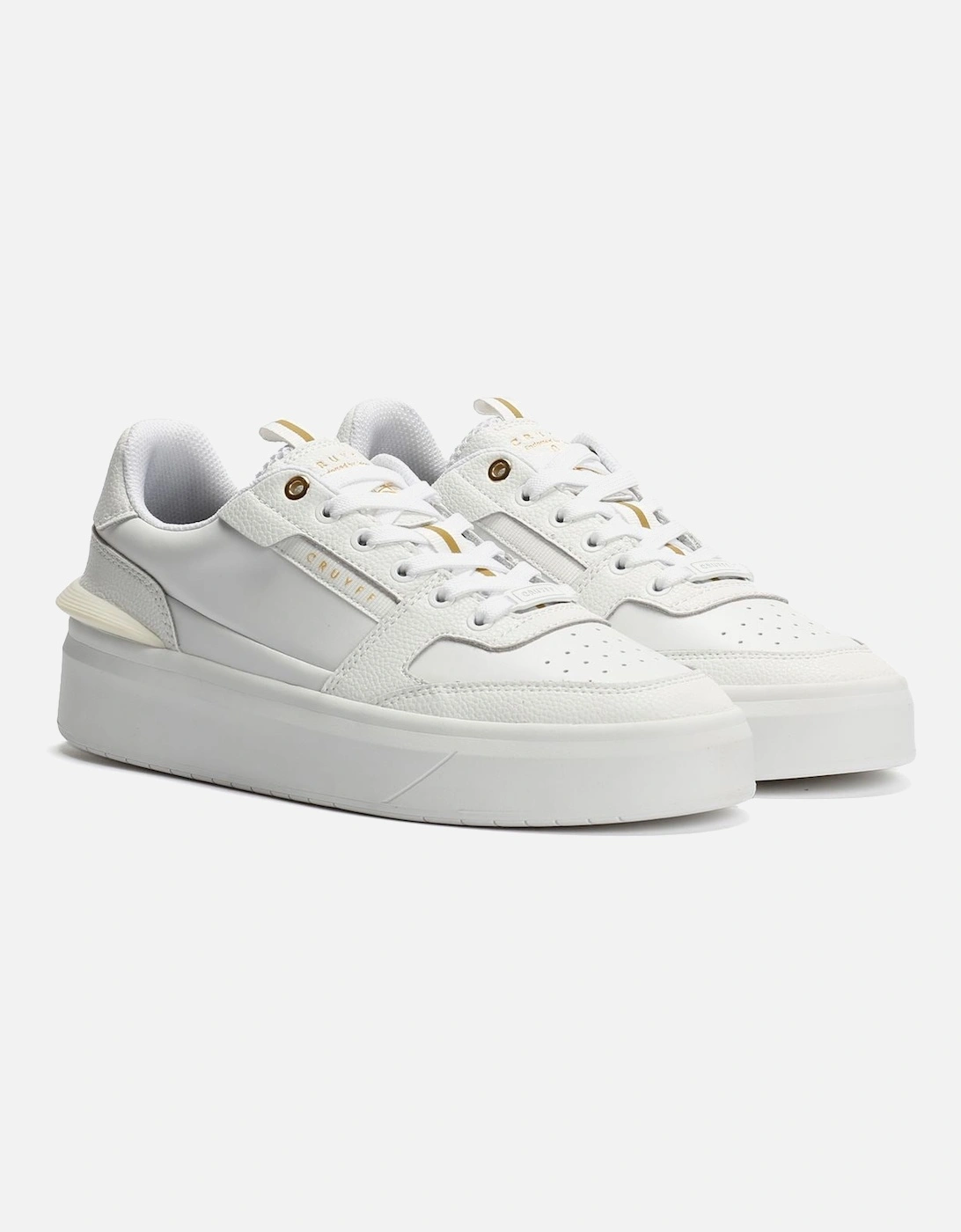Endorsed Tennis Leather Men's White Trainers, 9 of 8