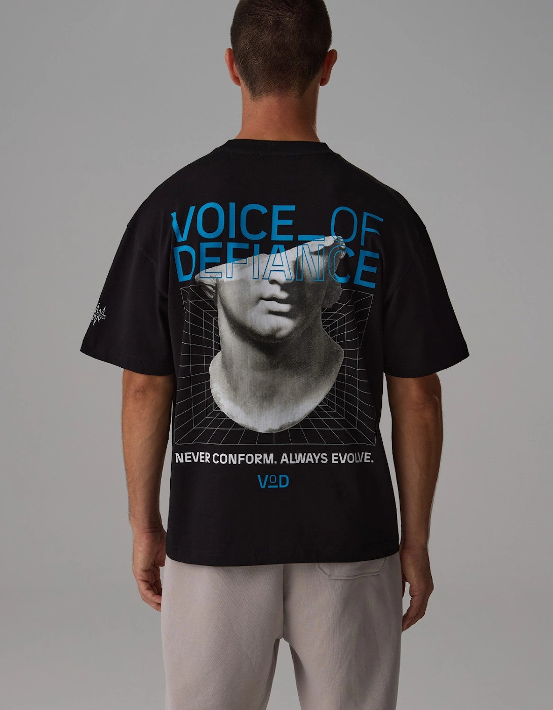 Voice of Defiance Voice Of Defiance Men's White Lines Busted - Black