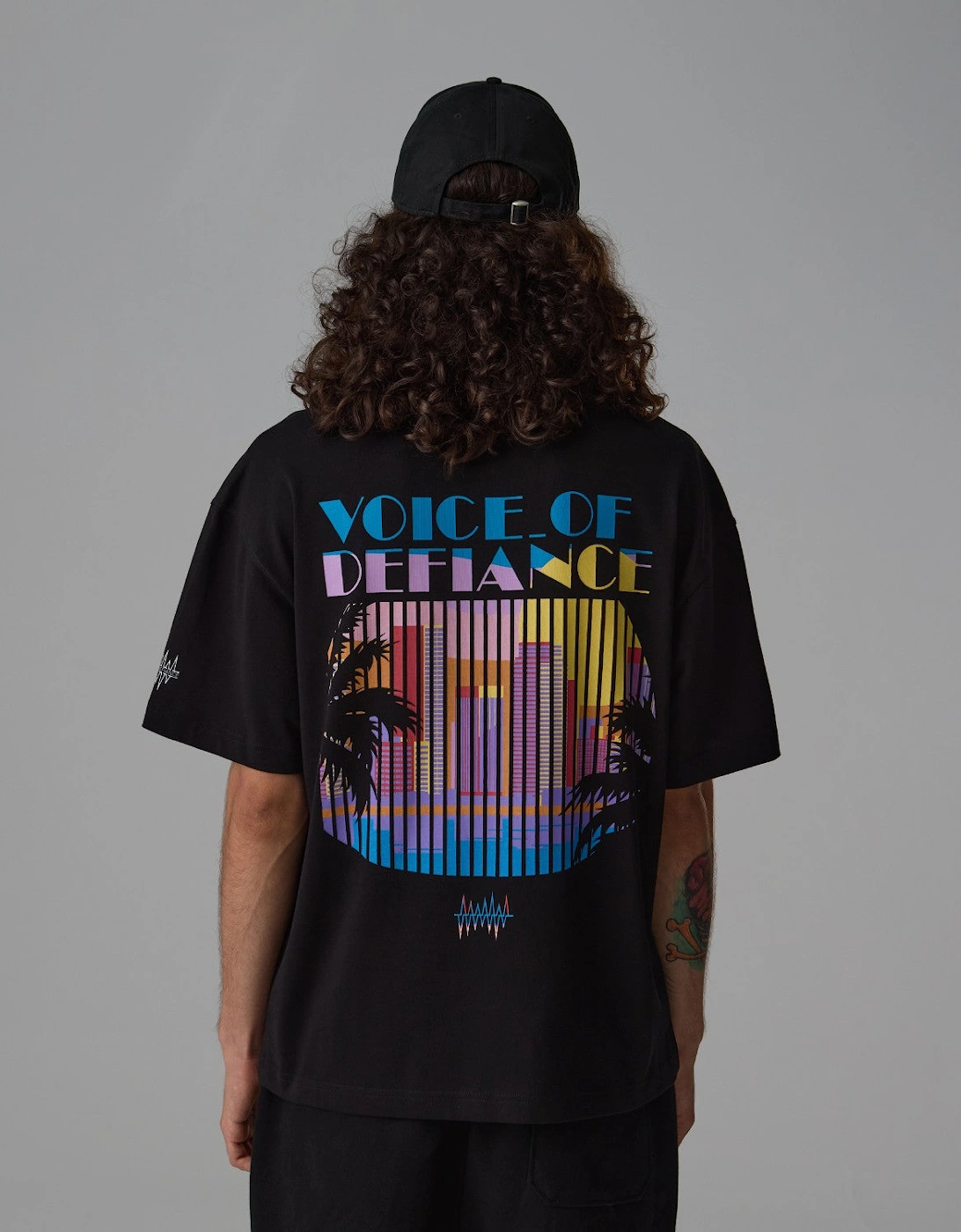 Voice of Defiance Voice Of Defiance Men's White Lines Miami Vice - Black