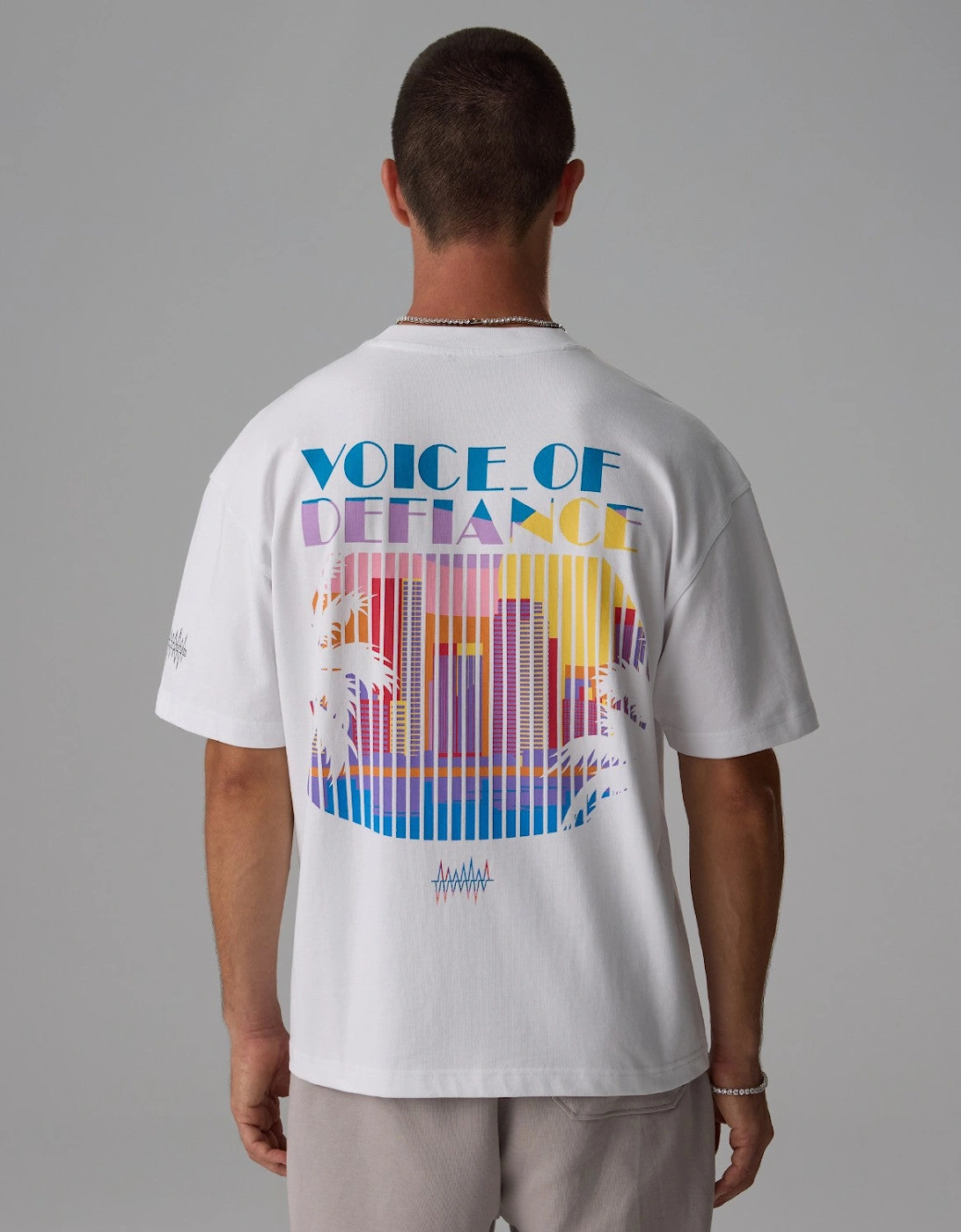 Voice of Defiance Voice Of Defiance Men's White Lines Miami Vice - White
