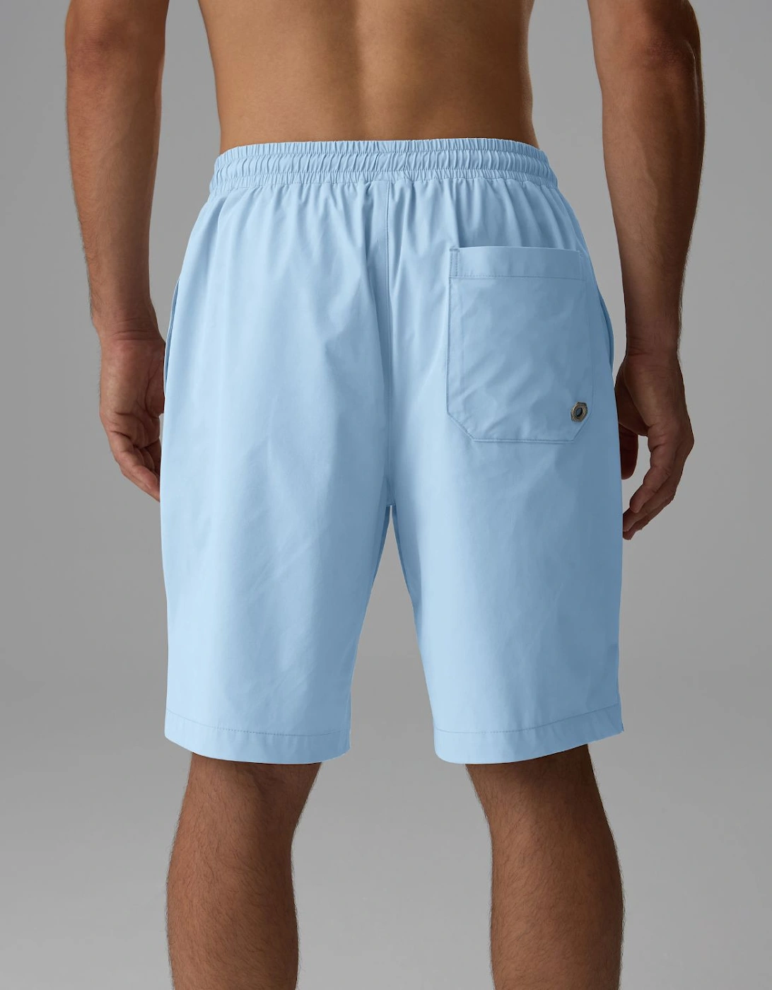 Voice Of Defiance Men's Shine Resort Swim Shorts - Sky - Blue - Size: 37/36/32