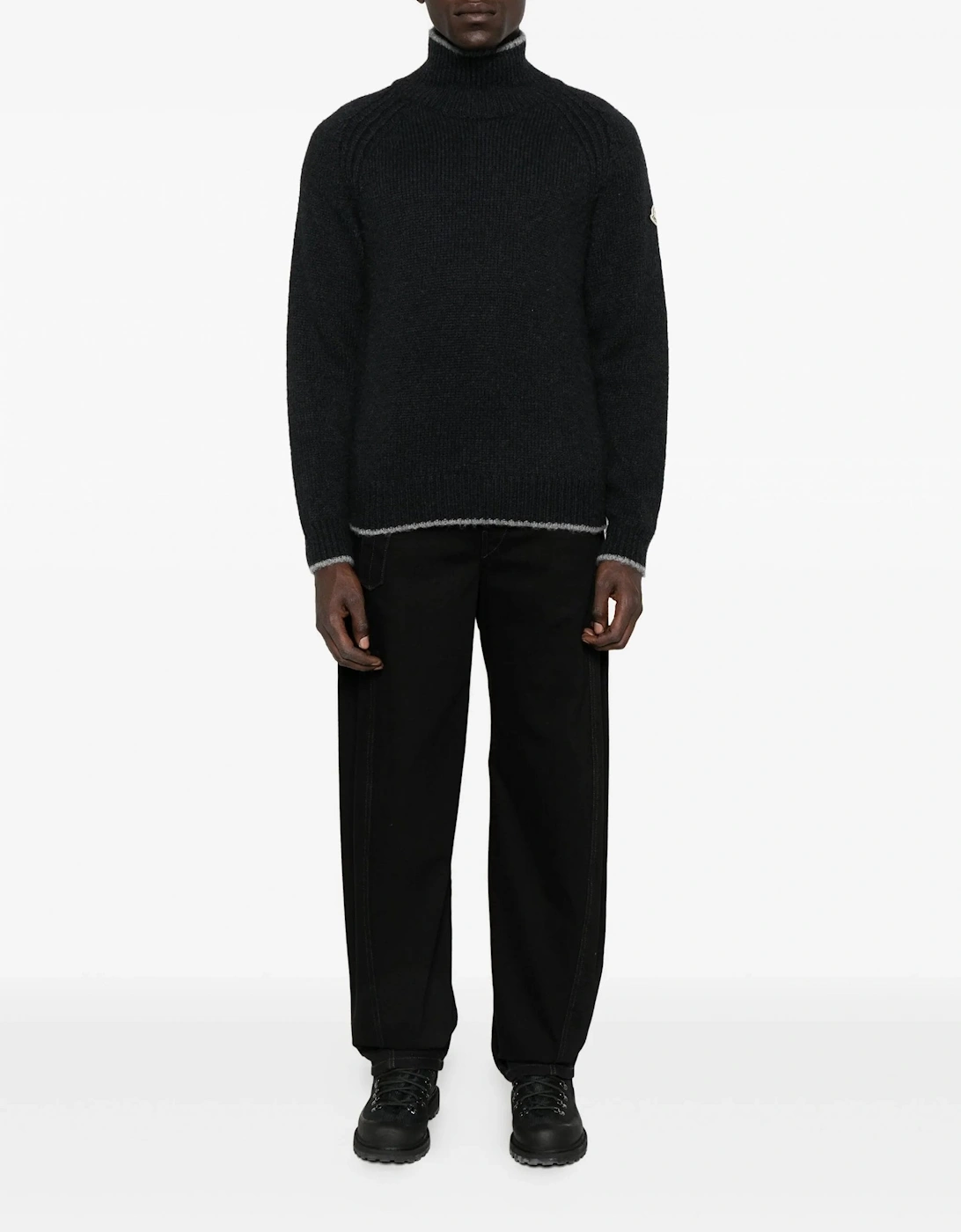 T Neck Sweater Black