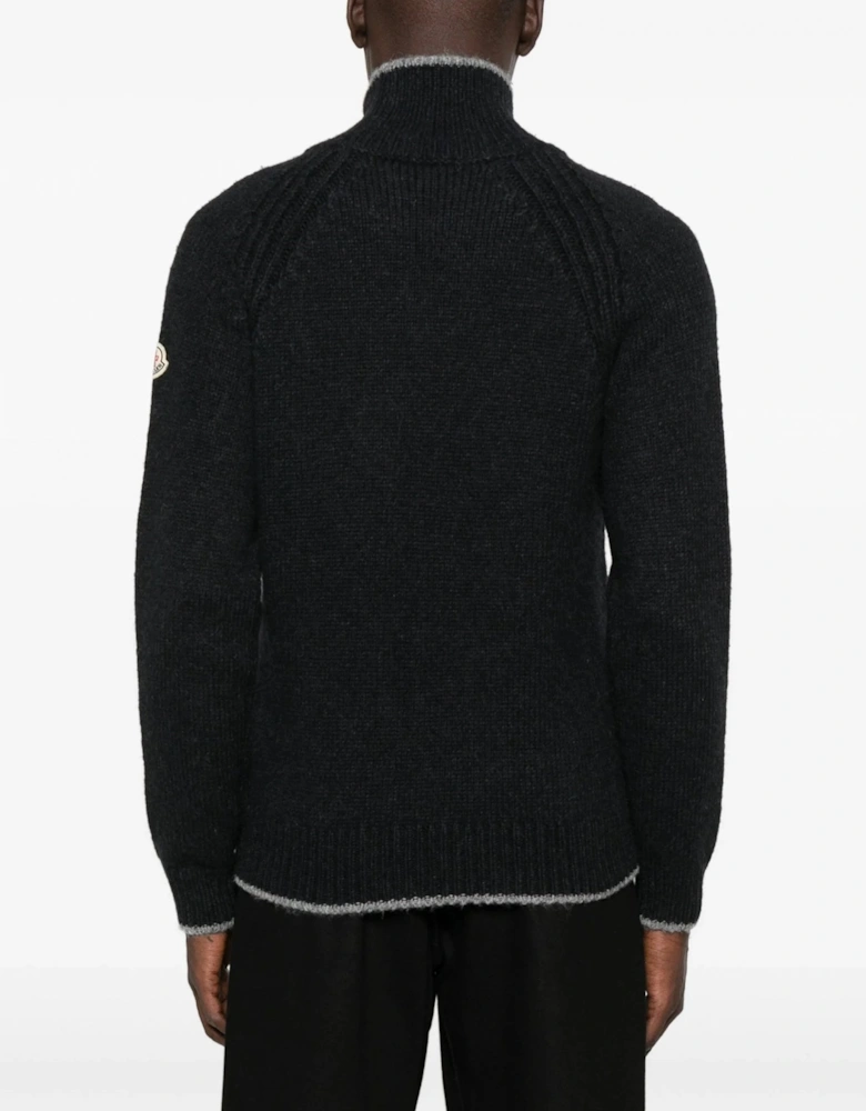 T Neck Sweater Black