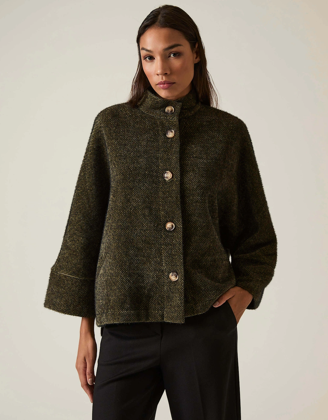 James Lakeland Women's Batwing Green Jacket - Size: 8