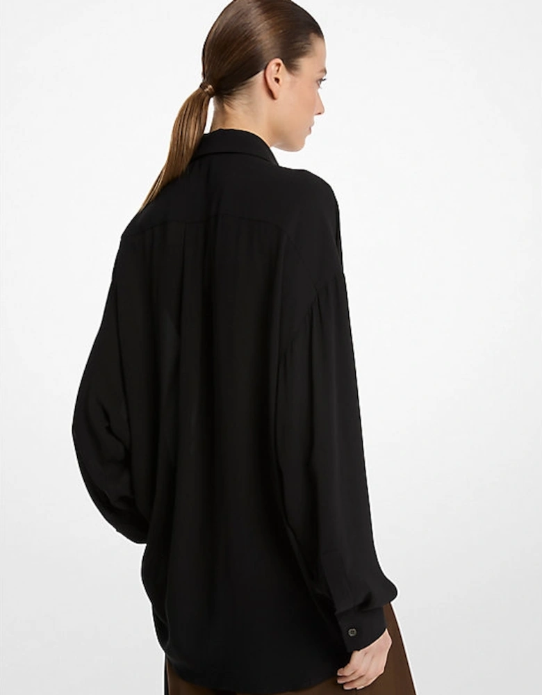 Silk Georgette Oversized Shirt